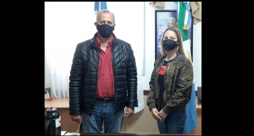 Villa &Aacute;ngela: EL INTENDENTE PAPP RECIBI&Oacute; EN EL MUNICIPIO A LA REINA DE LOS ESTUDIANTES 2021