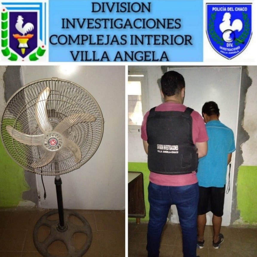 Villa &Aacute;ngela: Recuperan un Ventilador  e Identifican a dos J&oacute;venes como autores del Il&iacute;cito