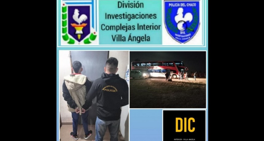 Villa &Aacute;ngela: INTENTABA FUGARSE A BUENOS AIRES Y FUE INTERCEPTADO POR EL PERSONAL POLICIAL