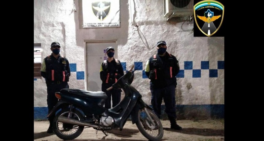 Villa &Aacute;ngela: RECUPERAN UNA MOTO CON PEDIDO DE SECUESTRO DEL 2011