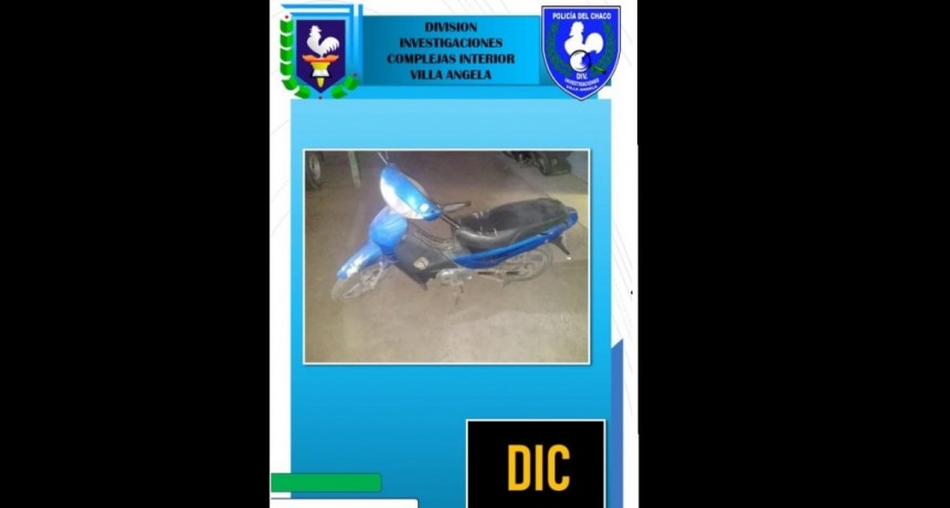 Villa &Aacute;ngela: SE INTENT&Oacute; IDENTIFICAR A UNA PERSONA QUE LLEVABA UNA MOTO A LA PAR, HUY&Oacute; Y ABANDON&Oacute; EL RODADO