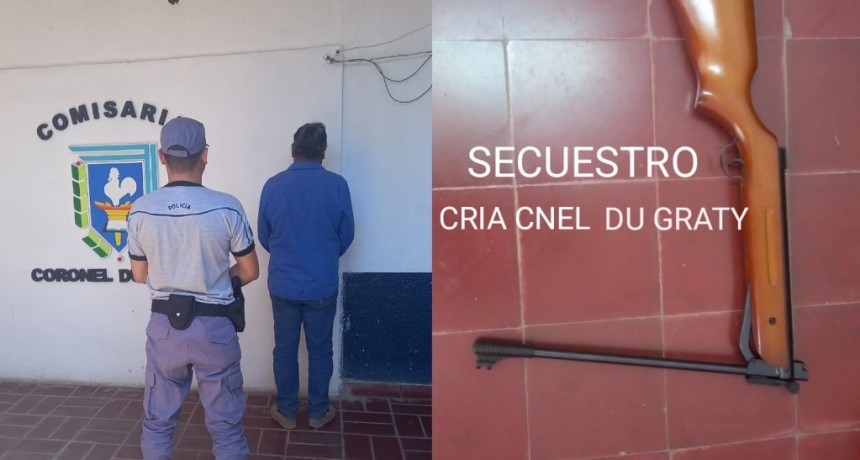 Villa &Aacute;ngela: HIRI&Oacute; A SU PERRO CON UN AIRE COMPRIMIDO Y FUE DETENIDO