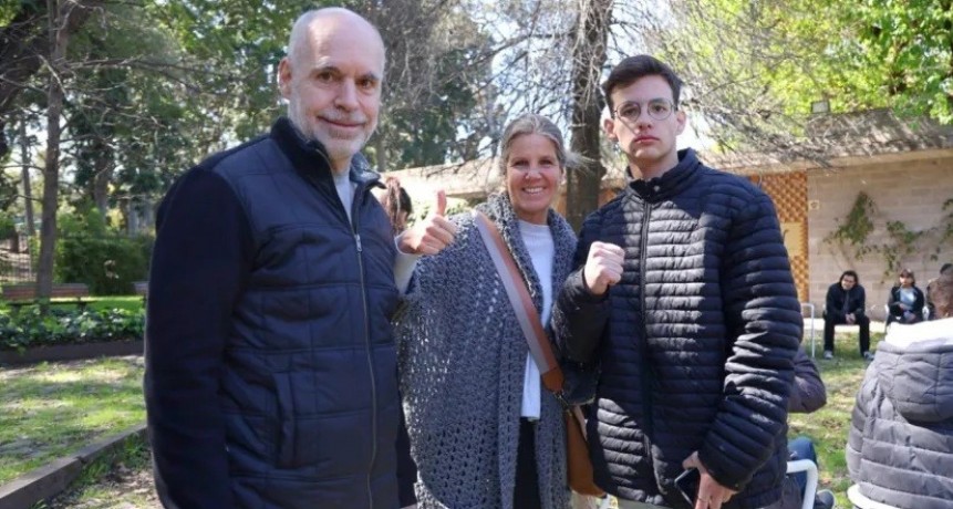 Luego de su discurso viral, el joven chaque&ntilde;o Lionel Schroder se reuni&oacute; con Horacio Rodr&iacute;guez Larreta
