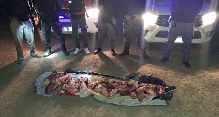 Cnel. Du Graty: CUATREROS FAENARON UN ANIMAL VACUNO PERO FUERON DETENIDOS POR LA POLICIA