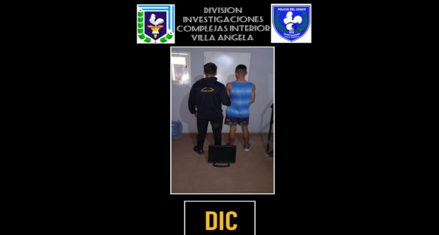 Villa &Aacute;ngela: FUE DETENIDO LUEGO DE ROBAR UN MONITOR DE UN LABORATORIO DEL SALVADOR MAZZA