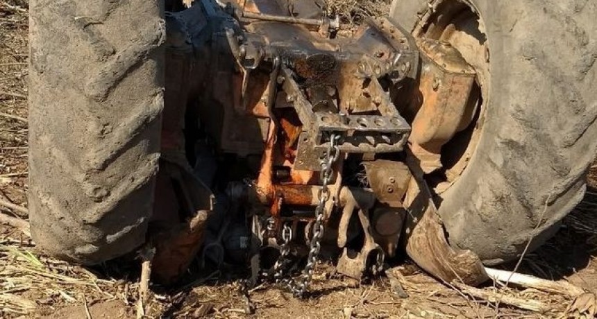 Los Frentones: Un hombre muri&oacute; aplastado por un tractor