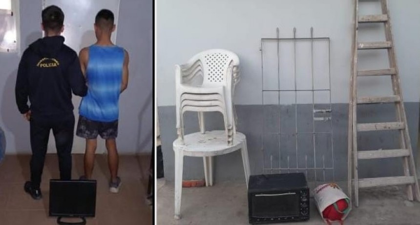 Villa &Aacute;ngela: LOGRAN LA DETENCI&Oacute;N DE UN JOVEN DE 20 A&Ntilde;OS POR EL ROBO Y COMERCIALIZACI&Oacute;N DE VARIOS ELEMENTOS