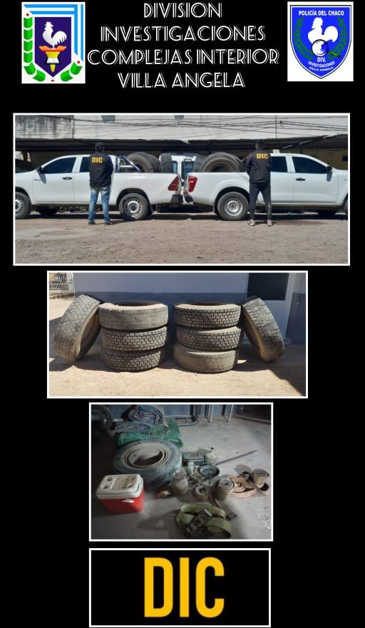 Gral Pinedo: RECUPERARON 8 RUEDAS DE CAMI&Oacute;N VALUADAS EN MAS DE MEDIO MILL&Oacute;N DE PESOS| LAS MISMAS FUERON COMERCIALIZADAS EN EL CASO DEL ROBO FINGIDO DEL MISMO TRANSPORTE