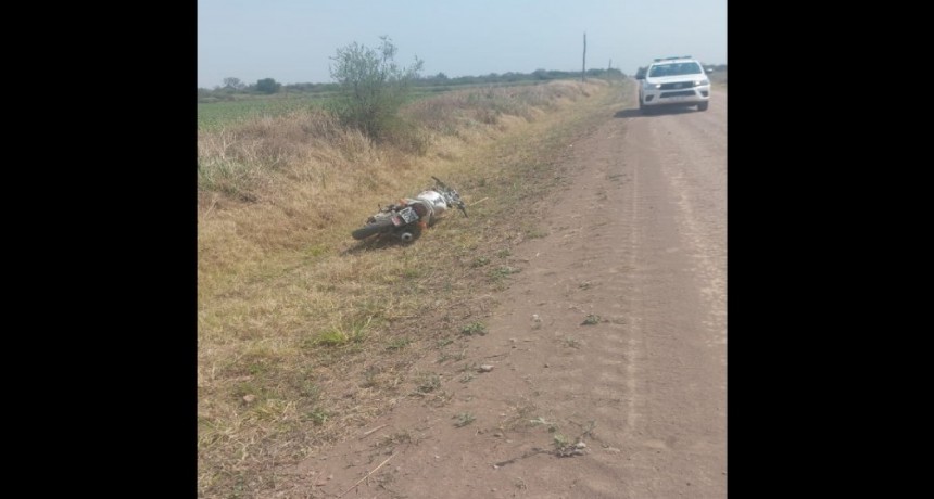 La Clotilde: PERDI&Oacute; EL CONTROL DE SU MOTO Y CAY&Oacute; BRUSCAMENTE SOBRE CAMINO RURAL| FUE DERIVADO  AL 4 DE JUNIO LUEGO DE PRESENTAR TRAUMATISMO DE CRANEO