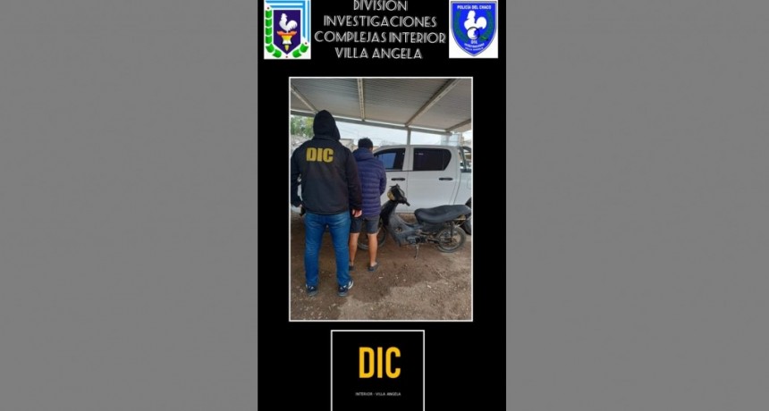 Villa &Aacute;ngela: DETUVIERON A UN JOVEN DE 21 A&Ntilde;OS POR EL ROBO DE UNA MOTO