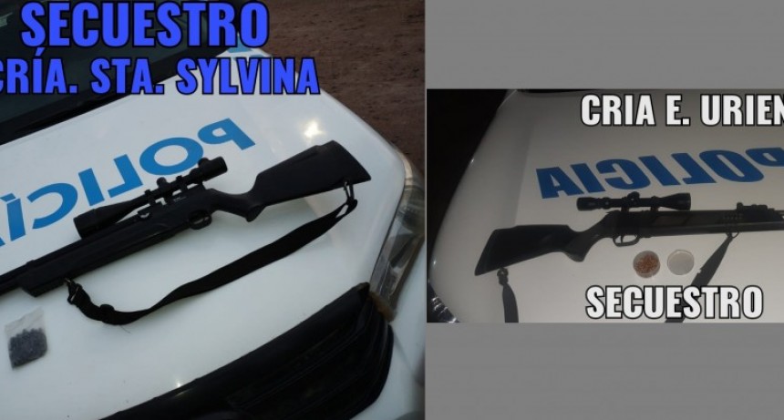 EFECTIVOS SECUESTRAN DOS AIRES COMPRIMIDOS EN SANTA SYLVINA Y ENRIQUE URIEN