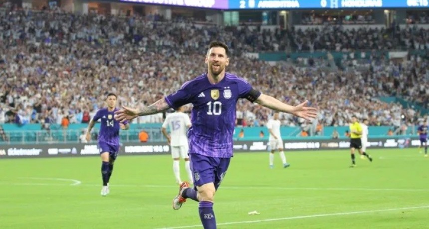 Argentina venci&oacute; a Honduras, en la previa de Qatar