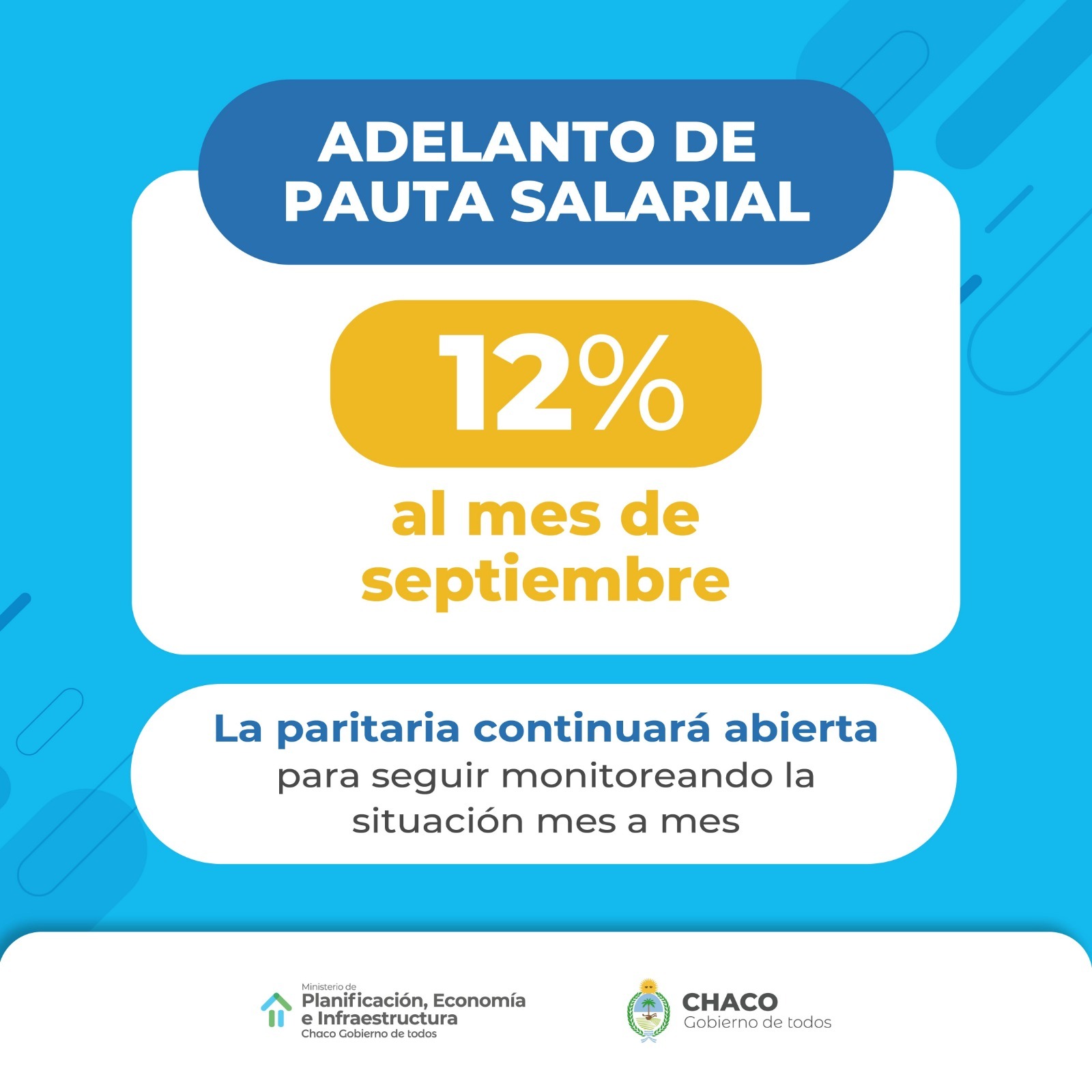 ESTE VIERNES 15 EL GOBIERNO PROVINCIAL ABONAR&Aacute; EL ADELANTO DEL INCREMENTO SALARIAL DEL 12%