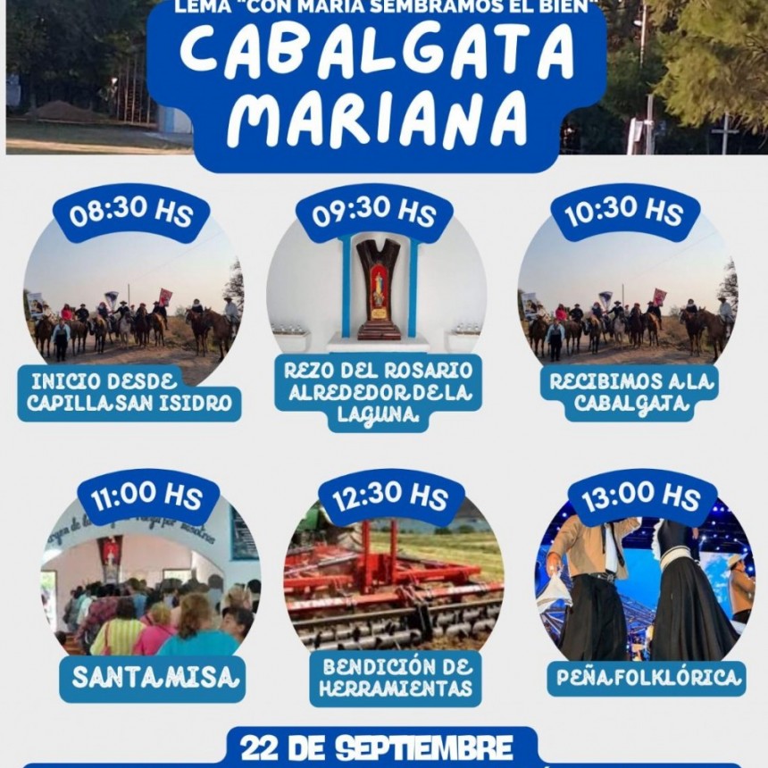 EL 22 DE SEPTIEMBRE SE REALIZAR&Aacute; LA CABALGATA MARIANA