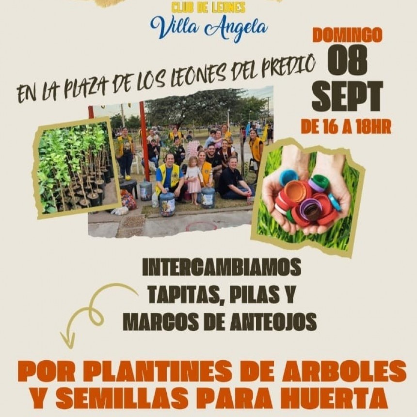 Villa &Aacute;ngela: CAMPA&Ntilde;A DE INTERCAMBIO DE TAPITAS, PILAS Y MARCOS DE ANTEOJOS POR PLANTINES Y SEMILLAS