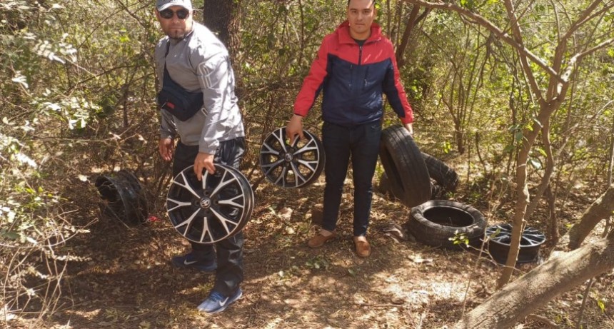San Bernardo: Recuperan 4 llantas deportivas marca Toyota con sus respectivas cubiertas en cercan&iacute;as a Las Bre&ntilde;as