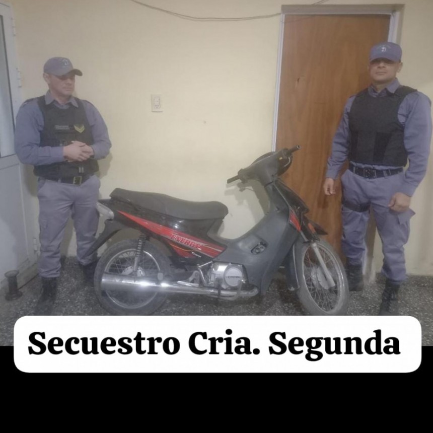 Villa &Aacute;ngela: Aprehenden a un joven de 23 a&ntilde;os por la sustracci&oacute;n de una motocicleta Corven 110