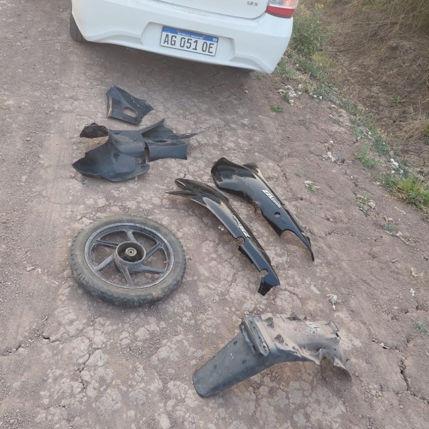 Santa Sylvina: Recuperan la rueda trasera y dos carenados de una motocicleta que fueron sustra&iacute;dos 