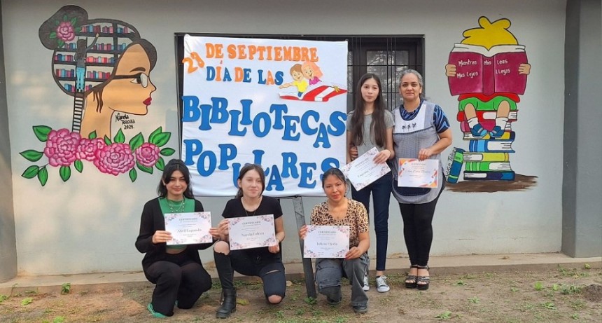Villa &Aacute;ngela: LA BIBLIOTECA PUBLICA POPULAR &ldquo;ALMAFUERTE&rdquo; INAUGUR&Oacute; NUEVOS MURALES