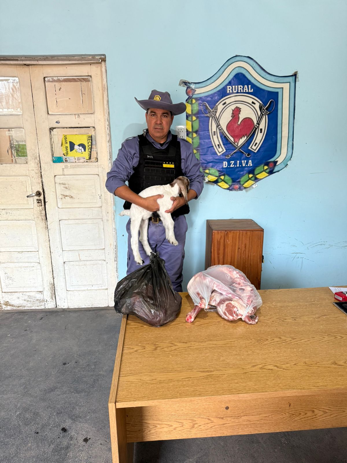 Villa Ángela: POLICÍA RURAL RECUPERA CARNE Y UN ANIMAL ROBADO