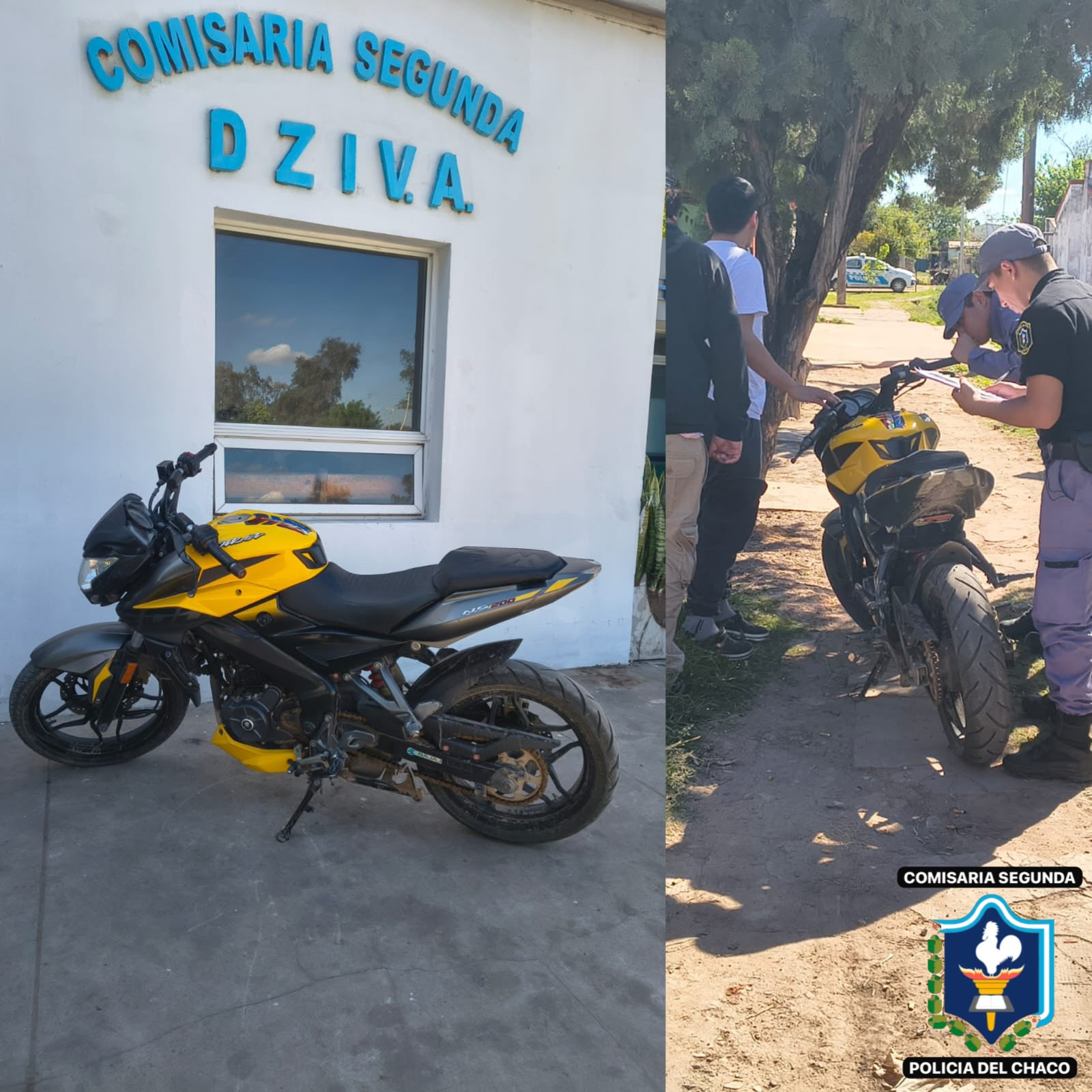 Villa Angela: CONFLICTO POR UNA MOTOCICLETA| LA POLIC&Iacute;A SECUESTR&Oacute; EL RODADO DENUNCIADO
