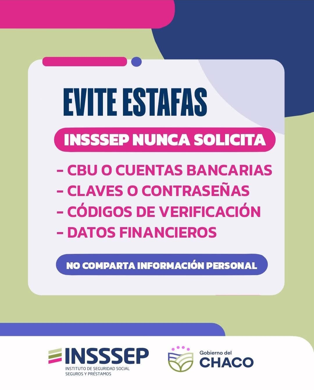 INSSSEP REFUERZA LA PREVENCI&Oacute;N ANTE POSIBLES ESTAFAS A AFILIADOS