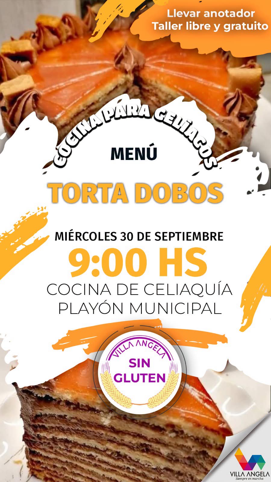 ESTE MI&Eacute;RCOLES TALLER DE COCINA PARA CEL&Iacute;ACOS EN VILLA &Aacute;NGELA 
