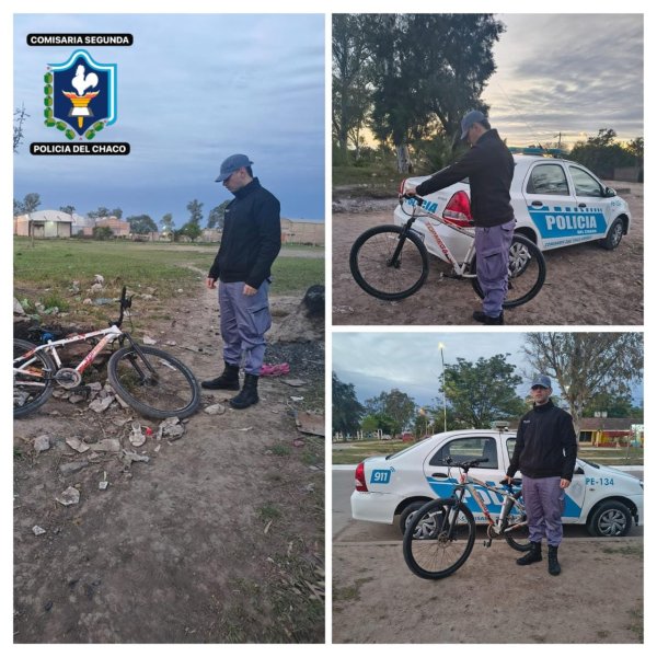 Villa &Aacute;ngela: recuperaron una bicicleta sustra&iacute;da y esclarecieron un hurto
