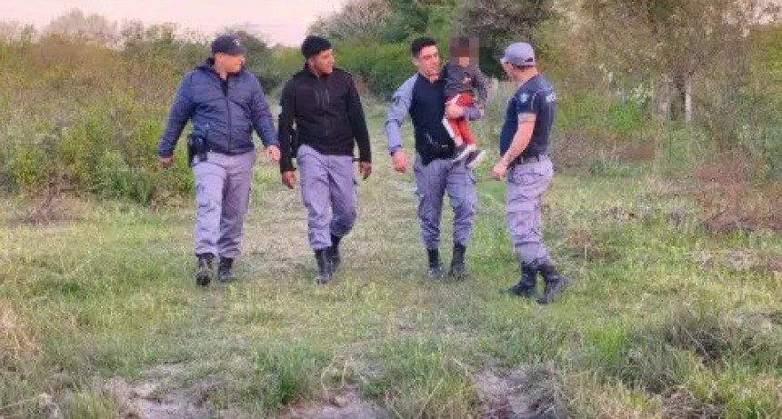 BASAIL: Encontraron sano y salvo a un ni&ntilde;o de dos a&ntilde;os que se hab&iacute;a perdido en una zona de monte