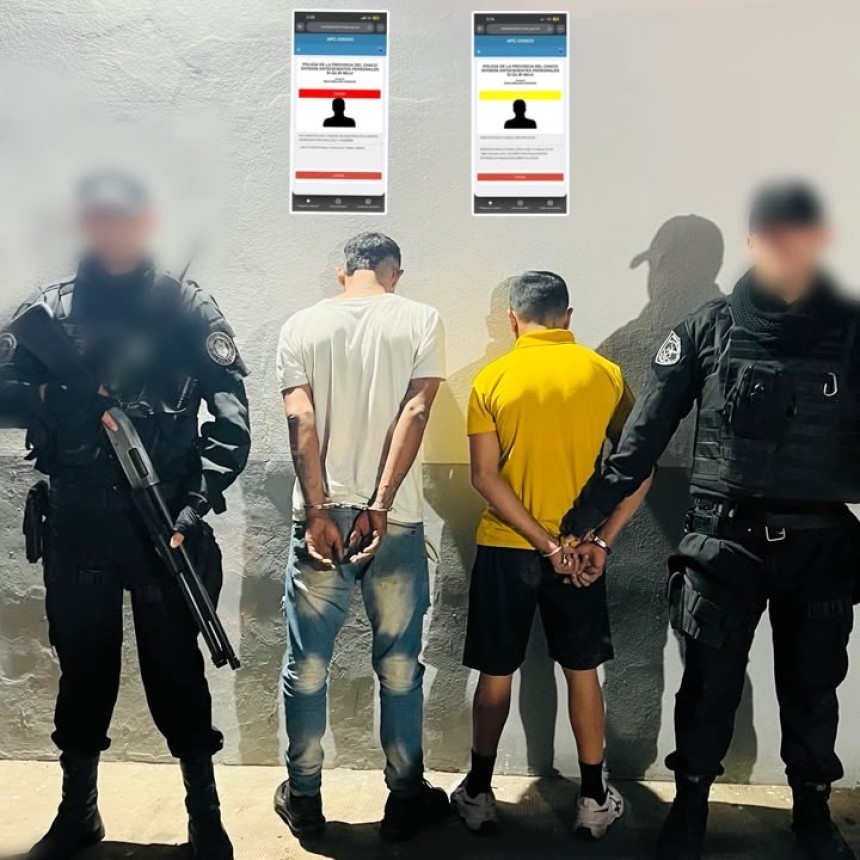 VILLA ÁNGELA: DOS HOMBRES FUERON DEMORADOS Y TENÍAN PEDIDOS DE DETENCIÓN VIGENTES
