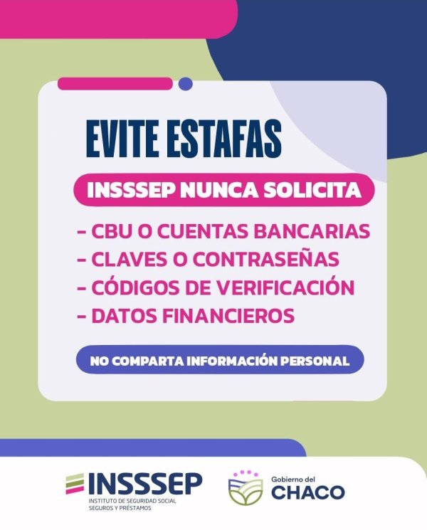 INSSSEP REFUERZA LA PREVENCI&Oacute;N ANTE POSIBLES ESTAFAS A AFILIADOS