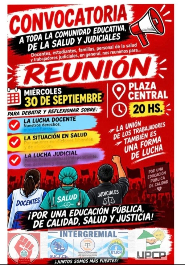 VILLA ÁNGELA: TRABAJADORES PÚBLICOS SE CONCENTRARÁN ESTA NOCHE EN LA PLAZA CENTRAL