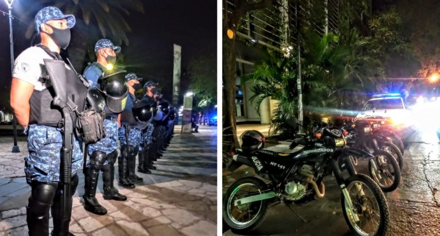 Chaco: GRAN DESPLIEGUE POLICIAL EN EL COMIENZO DE LA ALARMA SANITARIA