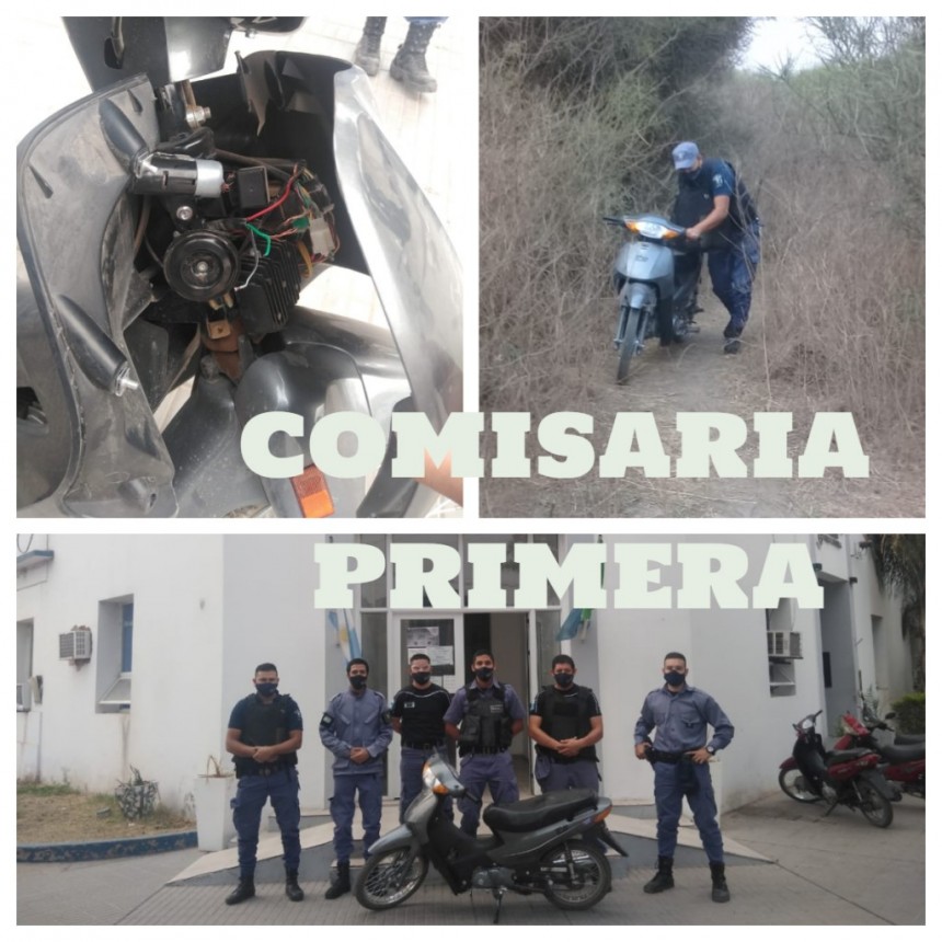 Villa &Aacute;ngela: RECUPERAN UNA MOTO LUEGO DE UNA PERSECUSI&Oacute;N.