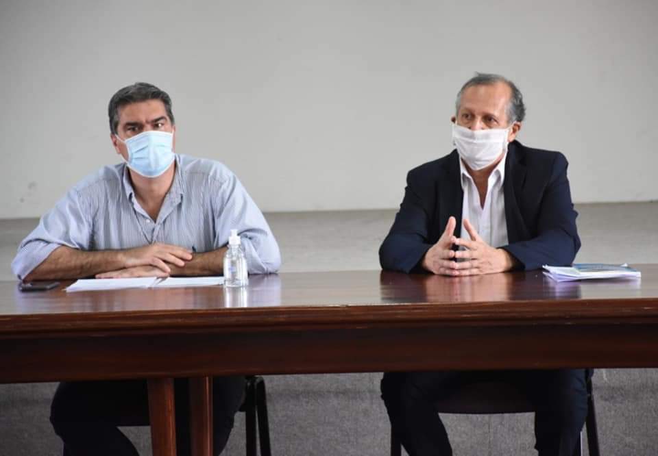 Villa &Aacute;ngela: EL INTENDENTE PAPP Y EL GOBERNADOR CAPITANICH SE REUNIERON PARA REFORZAR LOS CONTROLES DE BIOSEGURIDAD