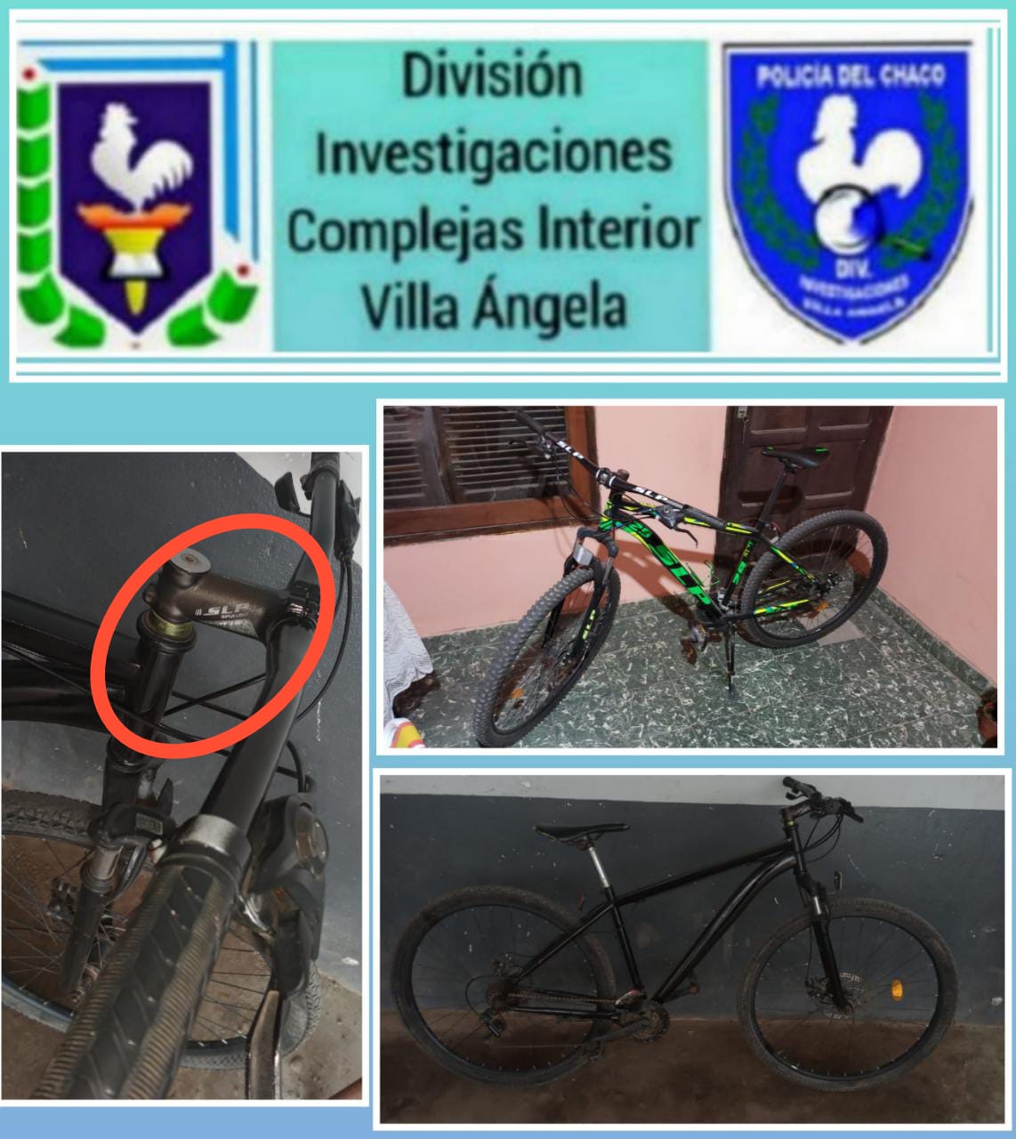 Villa &Aacute;ngela: RESTITUYERON UNA BICICLETA ROBADA VALUADA EN $50.000