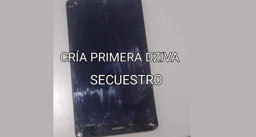 Villa &Aacute;ngela: EL PERSONAL POLICIAL LOGRA EL RECUPERO DE UNA TABLET Y BUSCA ESTABLECER SU PROCEDENCIA