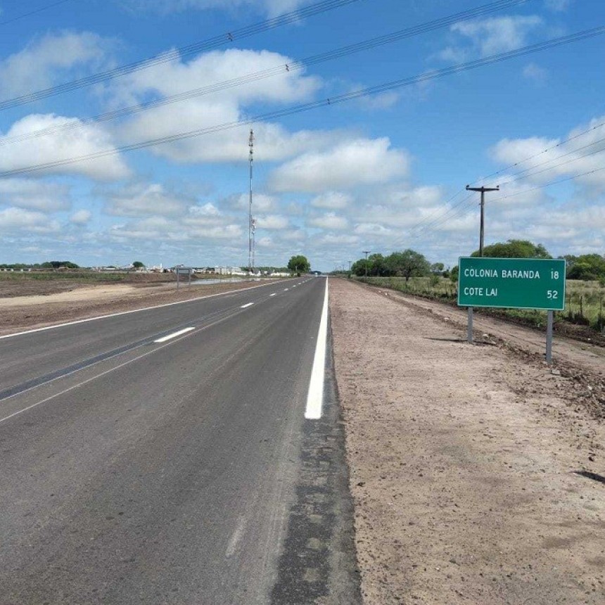 Ruta provincial 13: se habilitan los primeros 18 kil&oacute;metros hasta Colonia Baranda