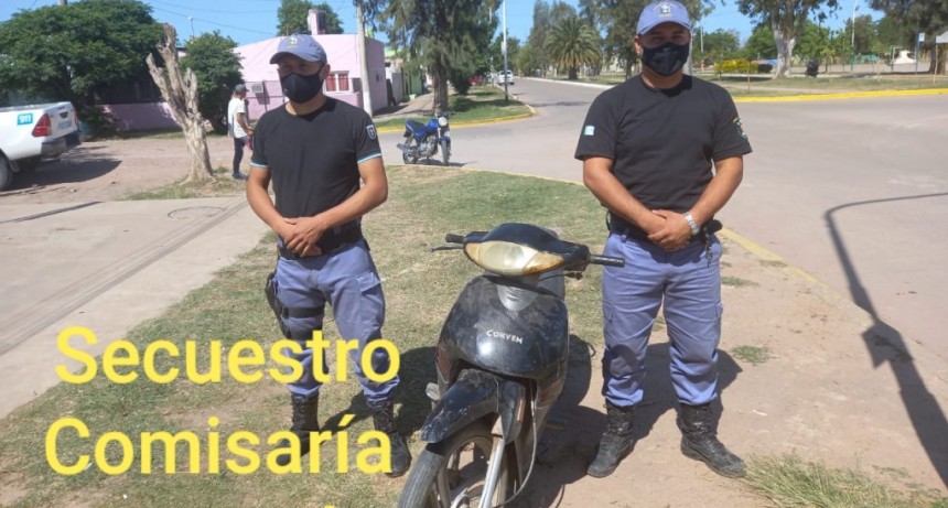 Villa &Aacute;ngela: EL PERSONAL POLICIAL LOGR&Oacute; EL RECUPERO DE UNA MOTO