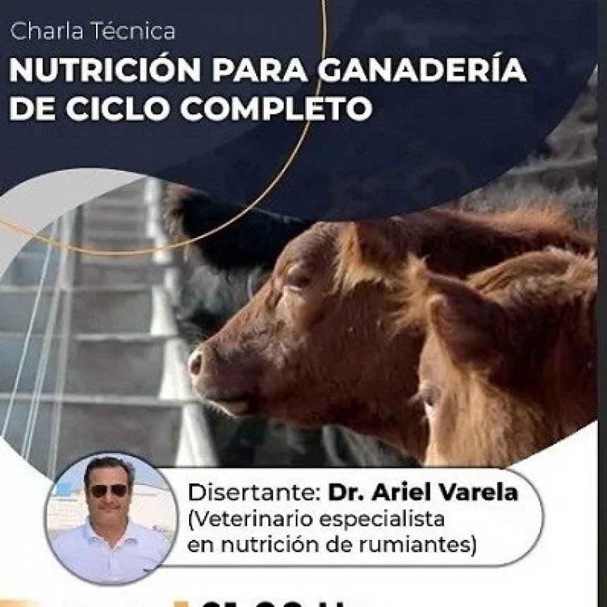 Villa &Aacute;ngela: El Ateneo Juvenil Invita a la Charla T&eacute;cnica "Nutrici&oacute;n para Ganader&iacute;a de Ciclo Completo" | Lo recaudado ser&aacute; destinado al Tratamiento de Elvira Bruksch 