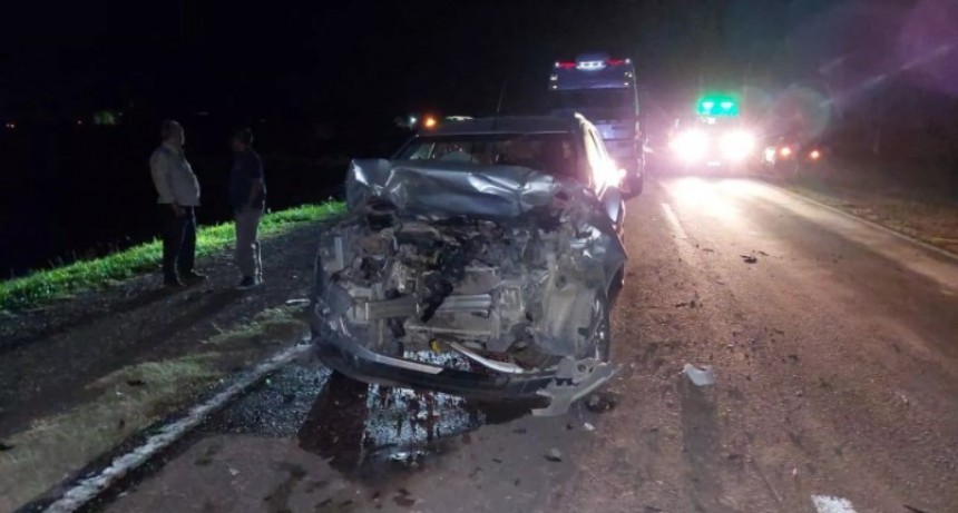 S&aacute;enz Pe&ntilde;a: Fuerte accidente por la ruta 16 dej&oacute; a tres personas lesionadas