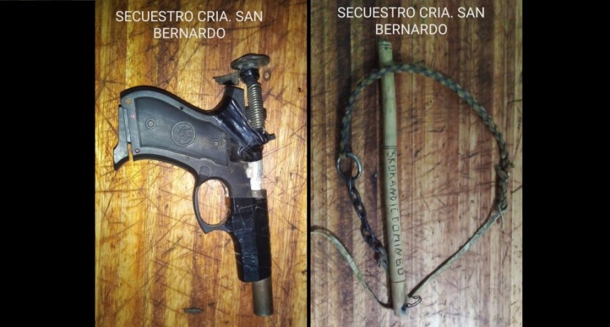 San Bernardo: SECUESTRAN UN ARMA DE FUEGO, DETIENEN A 2 PERSONAS Y DEMORAN A UN MENOR EN UN DESORDEN EN LA V&Iacute;A P&Uacute;BLICA