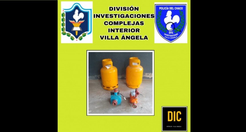 Villa &Aacute;ngela: LA DIVISI&Oacute;N DE INVESTIGACIONES RECUPER&Oacute; 2 GARRAFAS Y 2 BOMBAS CENTR&Iacute;FUGAS