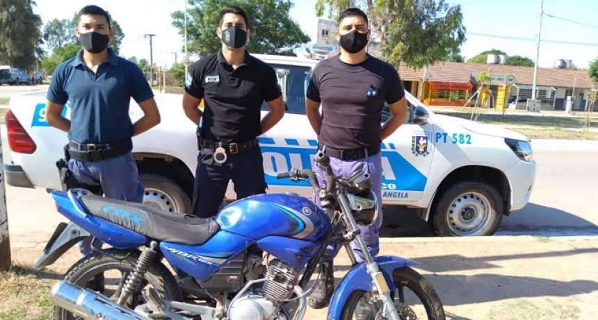 Villa &Aacute;ngela: ENCONTRARON UNA MOTOCICLETA QUE LE FUE SUSTRA&Iacute;DA A UN CIUDADANO DE 48 A&Ntilde;OS