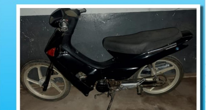 Villa &Aacute;ngela: ESCONDIERON SU MOTO EN UN BALDIO DEL BARRIO&rdquo;EL  BAJO&rdquo;
