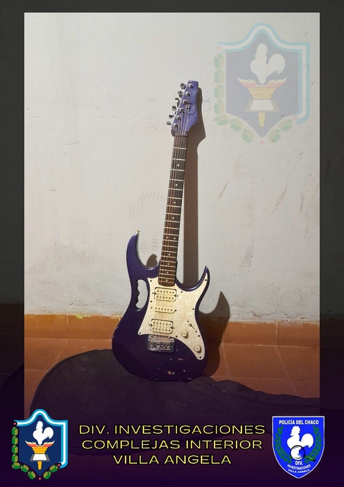 Villa Ángela: Recuperan una guitarra que fue sustraída de una Iglesia