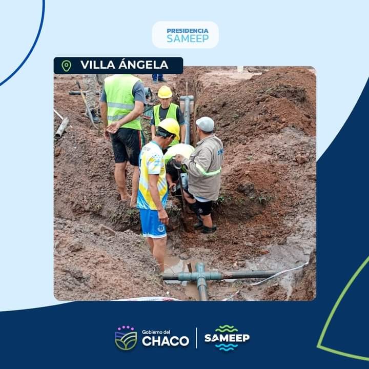 Villa Ángela: SAMEEP TRABAJA EN MEJORAR LA DISTRIBUCIÓN Y SERVICIO DE AGUA