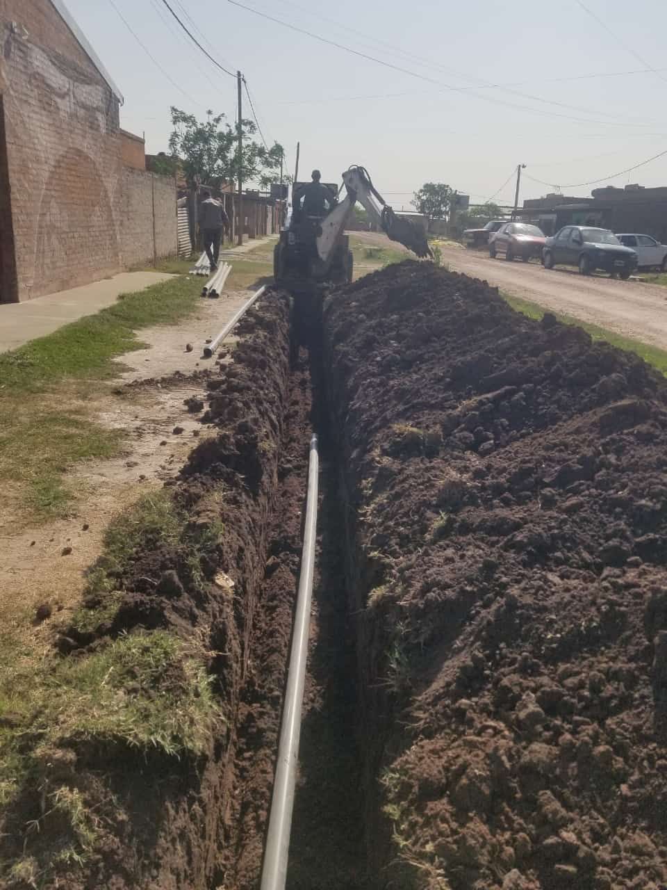 VILLA &Aacute;NGELA: SAMEEP CULMIN&Oacute; LOS TRABAJOS DE EXTENSI&Oacute;N DE RED DE AGUA POTABLE, EN EL BARRIO TUPAC