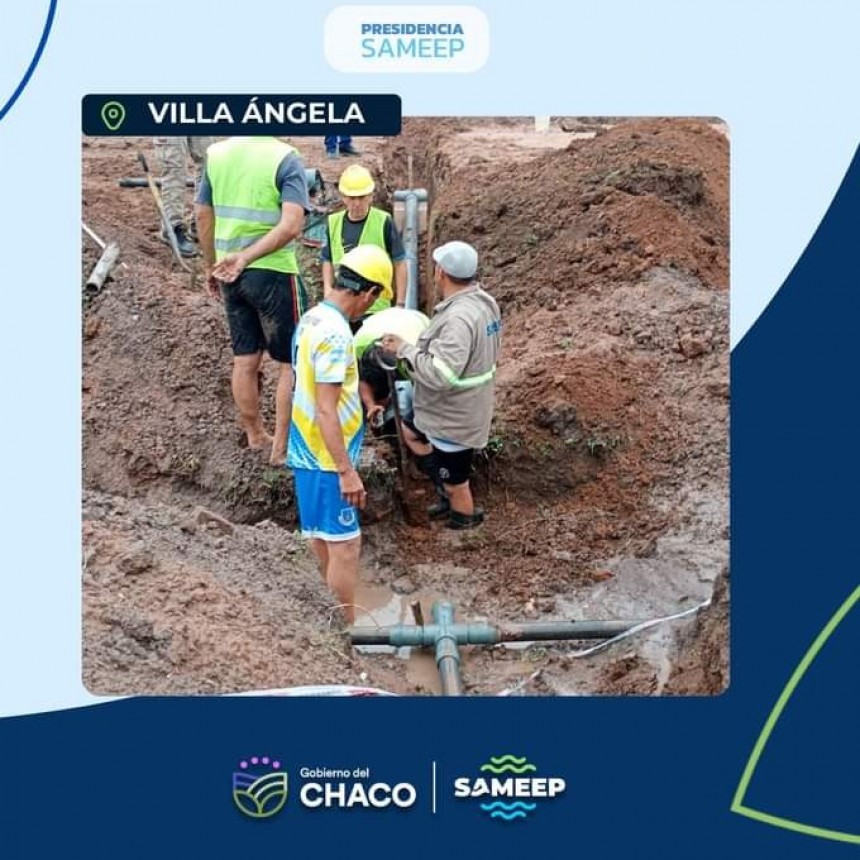 Villa &Aacute;ngela: SAMEEP TRABAJA EN MEJORAR LA DISTRIBUCI&Oacute;N Y SERVICIO DE AGUA