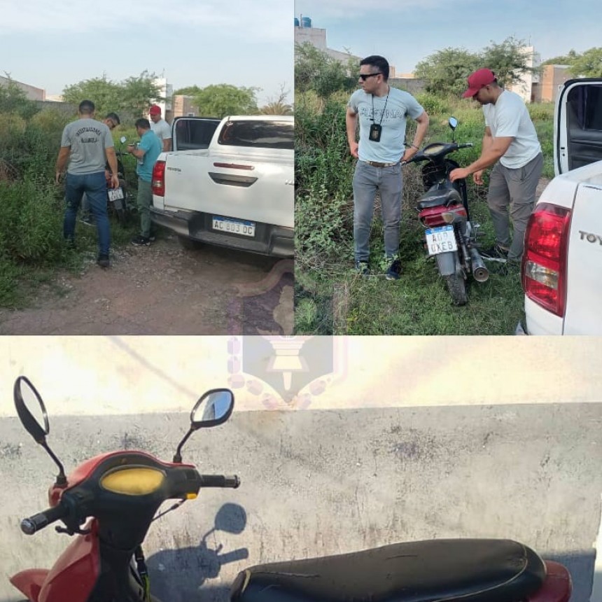 Villa &Aacute;ngela: Recuperan una moto y contin&uacute;an con las averiguaciones para dar con los dem&aacute;s objetos hurtados de una vivienda
